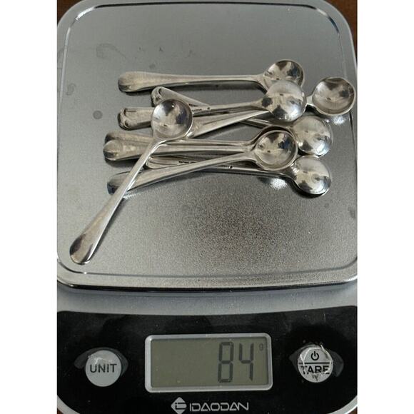 9 Elkington Monarchy Salt Spoons Silverplate 3 1/4" Antique Set England - Picture 8 of 11